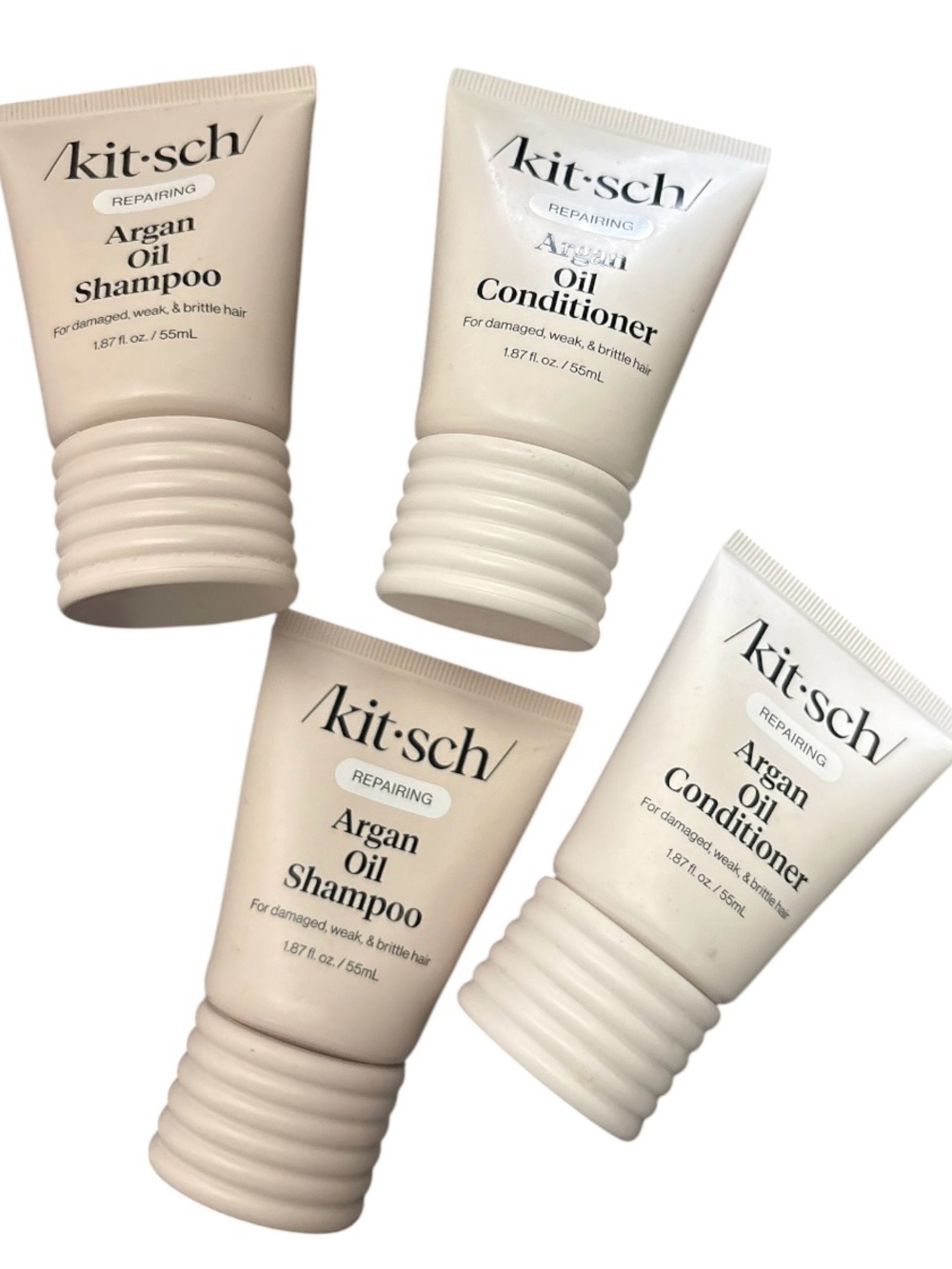 Kitsch Argan Oil Shampoo & Conditioner Travel Size Bundle